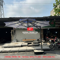 Dù che cafe lệch tâm tròn 3m8