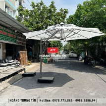 Dù cafe che nắng lệch tâm tròn 3m8