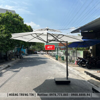 Dù cafe che nắng lệch tâm tròn 3m8